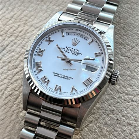 white gold nos rolex day date chinese numbers|Rolex watches country code.